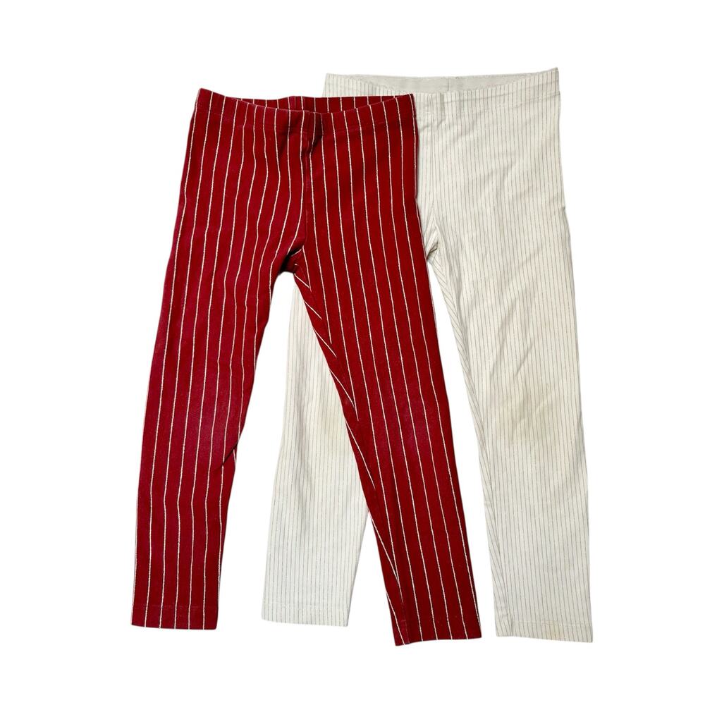 Tea Collection Sparkle Stripe Leggings Bundle Size 4